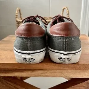 Vans | Shoes | Vans Dark Gray With Colorful Interior Gently  display picture 1
